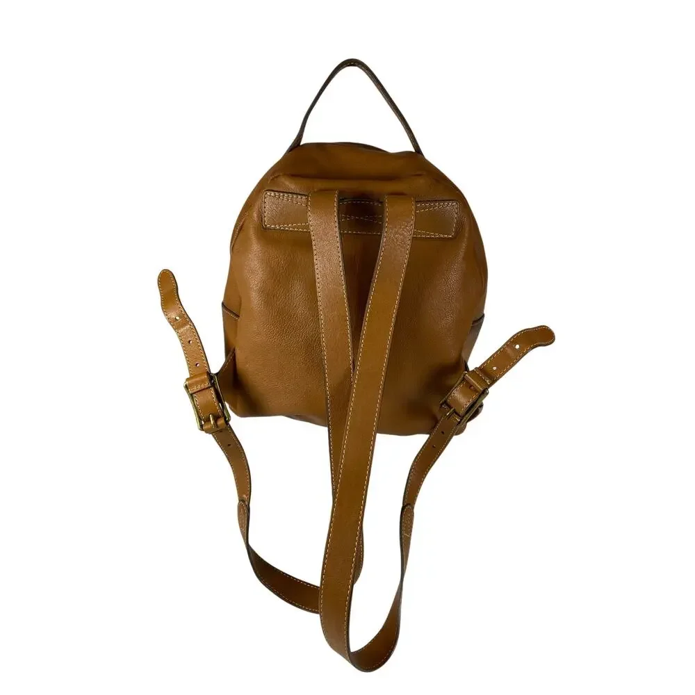 Fry Leather Mini Backpack Brown
